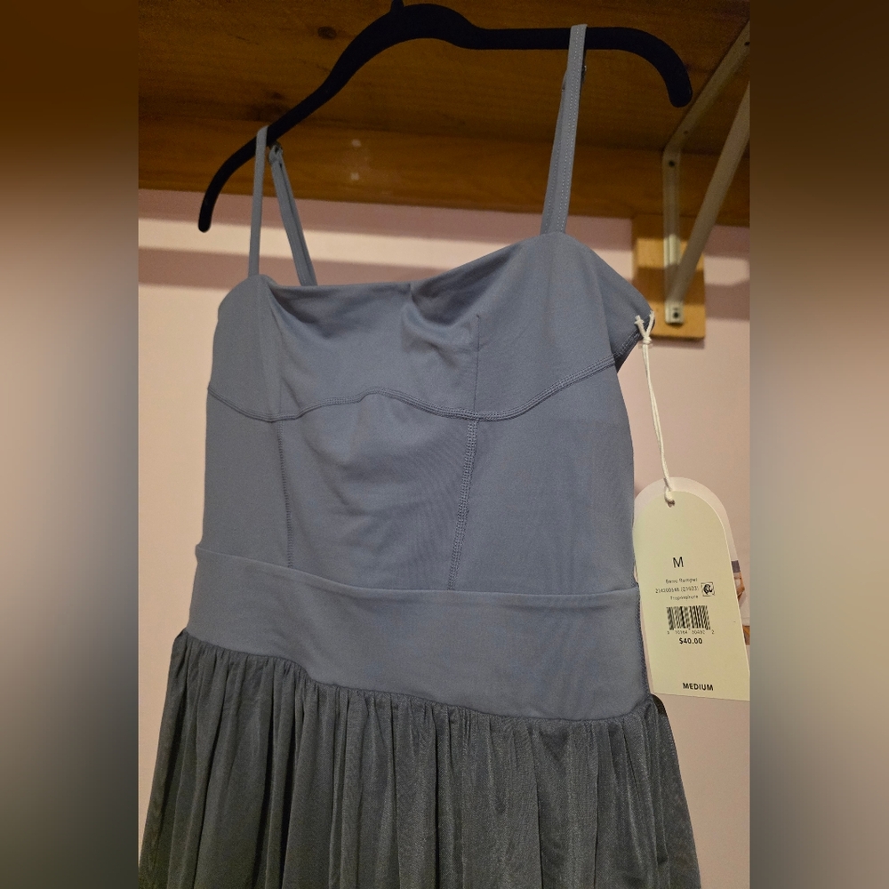 Blogilates Barre Active Romper Steel Blue Size M - Picture 7 of 16